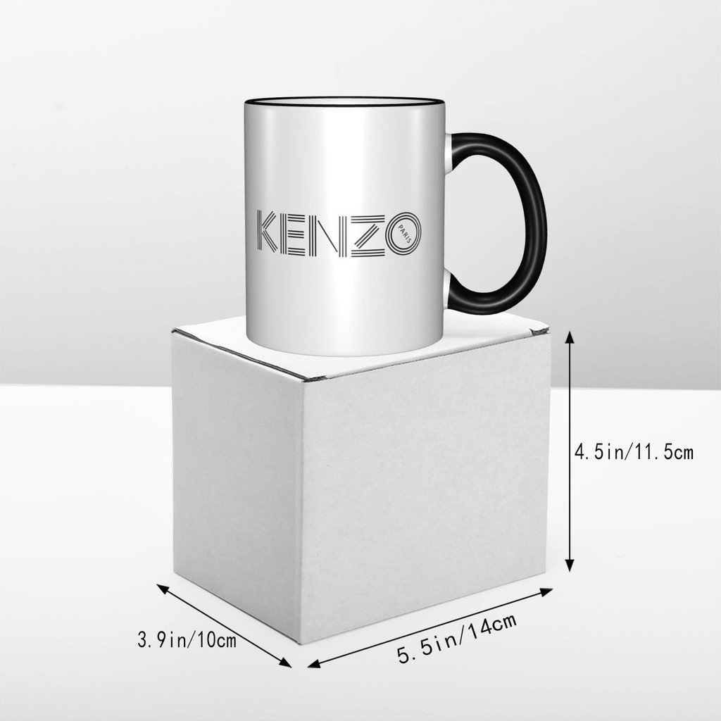 Kenzo (1) แก้วถ้วยกาแฟสร้างสรรค์คู่เซรามิคเรียบง่ายที่ไม่ซ้ํากันอินเทรนด์ถ้วยดื่มเซรามิก 330ml