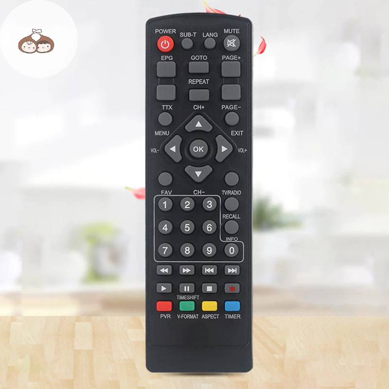 Bef รีโมทคอนโทรลเหมาะสําหรับ DVB-T2 สําหรับสมาร์ทโทรทัศน์ STB HDTV สําหรับสมาร์ทชุดกล่องด้านบนความละเอียดสูงรีโมทคอนโทรลดิจิตอล TH
