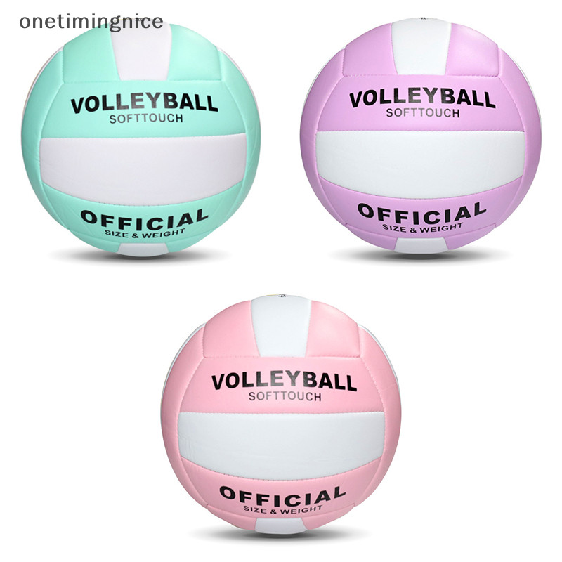 Onetimingnice วอลเลย์บอลการแข่งขันระดับมืออาชีพ PVC วอลเลย์บอลขนาด 5 สําหรับชายหาดกลางแจ้ง Camping วอลเลย์บอลในร่มเกม Ball Training Ball Onetimingnice