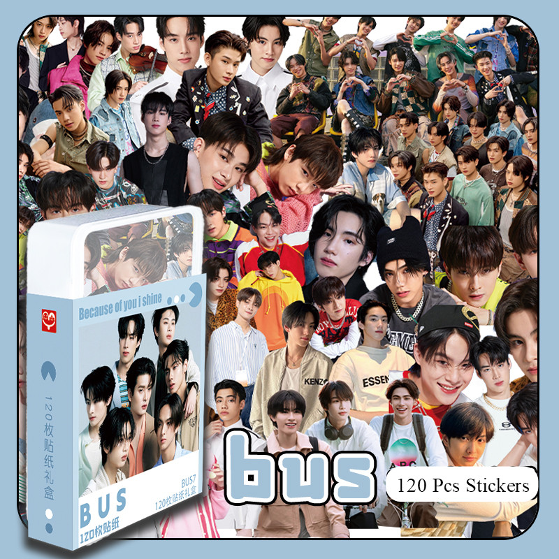 120 ชิ้น BUS สติกเกอร์ เพราะคุณ I Shine Card peemwasu alan nex thai jung jinwook marckris สติกเกอร์ทองแดง AA phutchai yourpol heart สติ๊กเกอร์กันน้ําสําหรับเคสโทรศัพท์ สติ๊กเกอร์