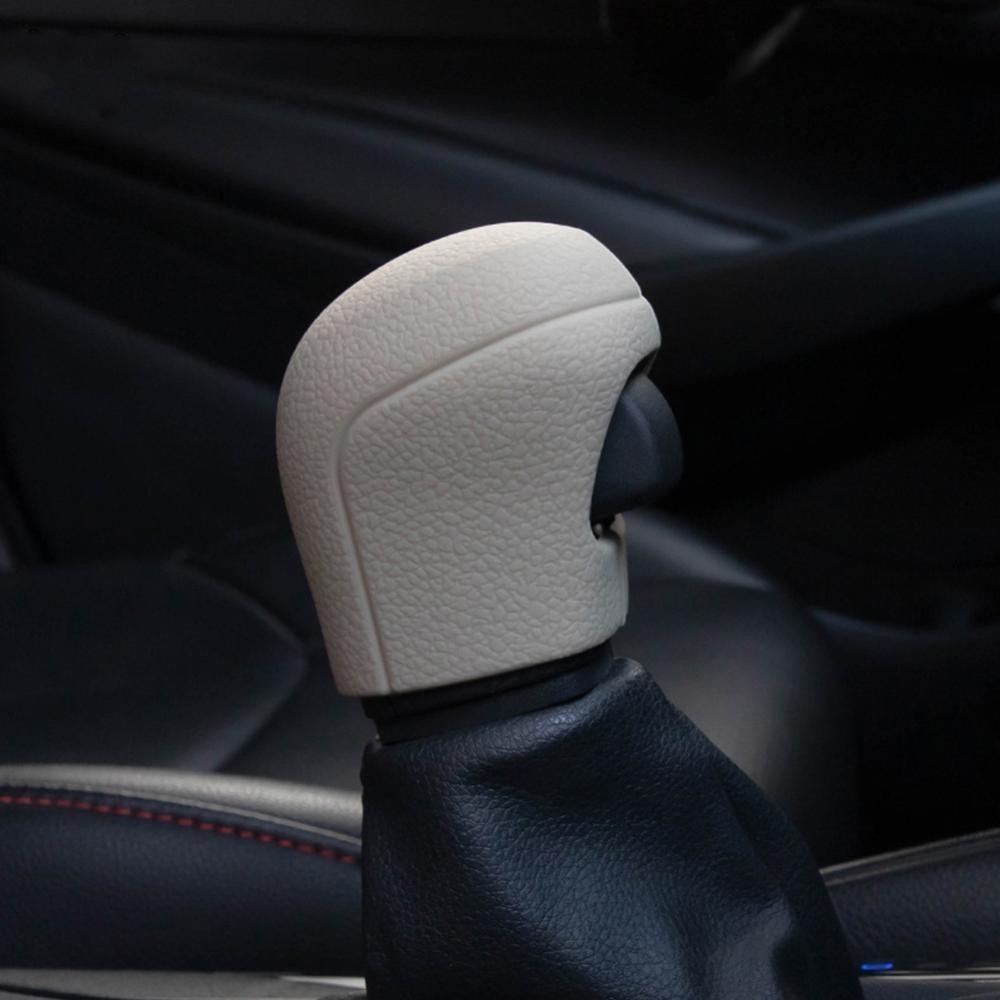 Ys ซิลิโคนรถเกียร์ Shift COLLAR Shift Knob Grips ฝาครอบ Shift Lever ตกแต่งสําหรับ Toyota Corolla Thunder Camry CHR IZOA L3Y7