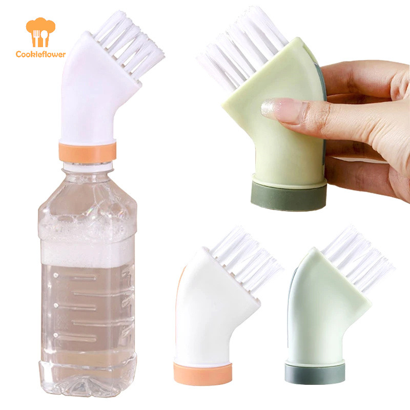 Ckfr แปรงทําความสะอาดสร้างสรรค์สามารถเชื่อมต่อกับขวดน้ําแร่ Dry-wet Dual-use แปรงทําความสะอาดในครัวเรือน Gap Brush ใหม่
