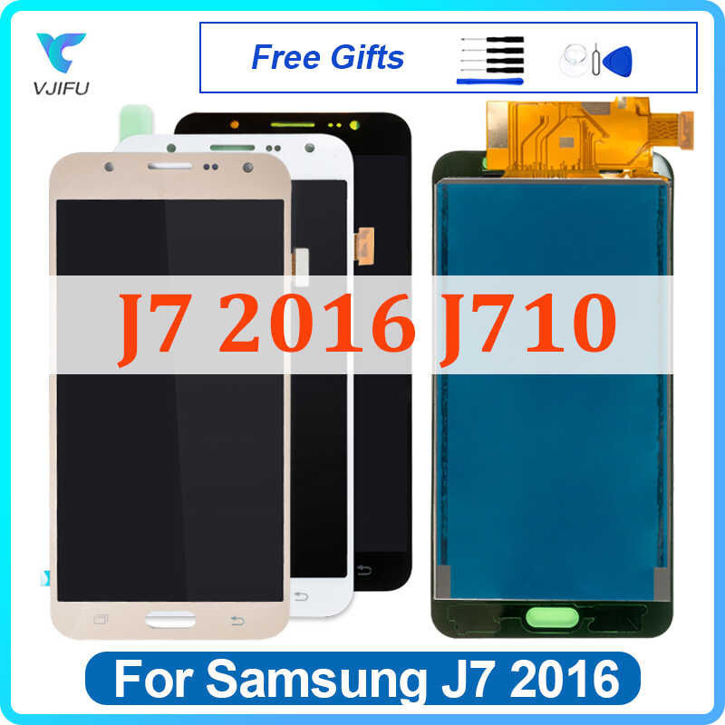 J710 LCD For Samsung Galaxy J7 2016 Display Touch Screen J710F J710M J710FN For Samsung J7 Duos Di