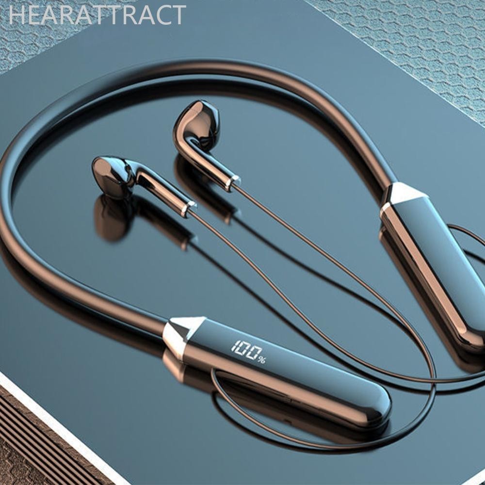 Hearattract BNR สายคล้องคอ 5.2 หูฟังบลูทูธสแตนด์บายยาวพิเศษสเตอริโอลดเสียงรบกวนปลั๊กอุดหูหูฟังกีฬาพร