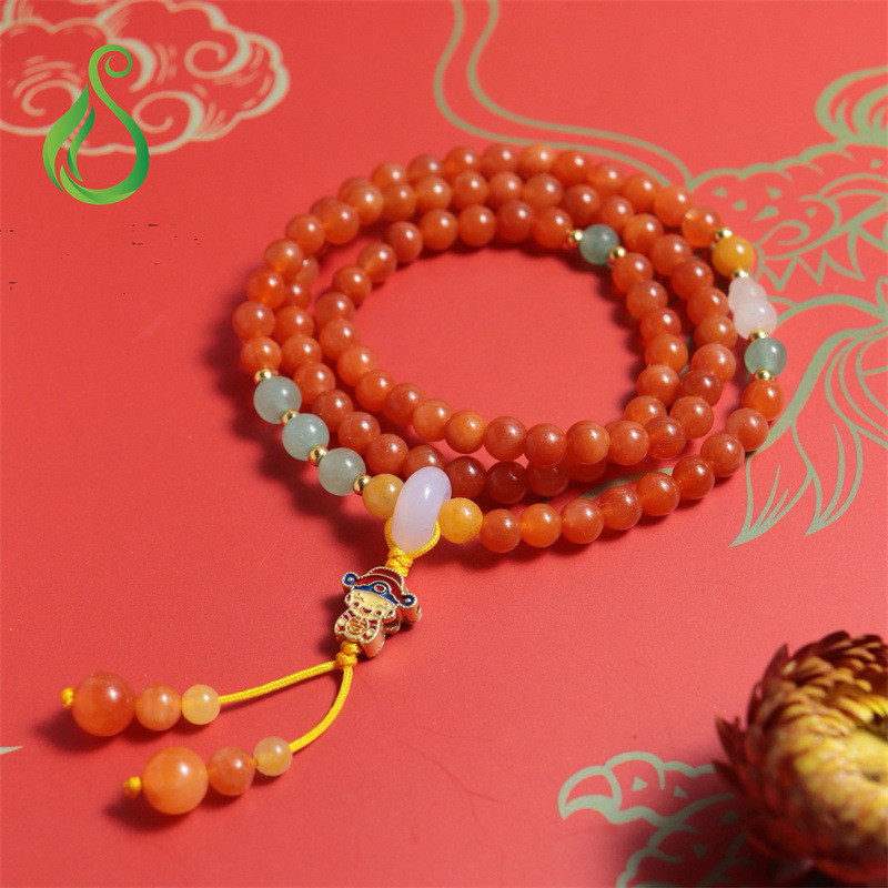 หยกไหมทองคำธรรมชาติเทพเจ้าแห่งความมั่งคั่งสร้อยข้อมือหยกสร้อยข้อมือ