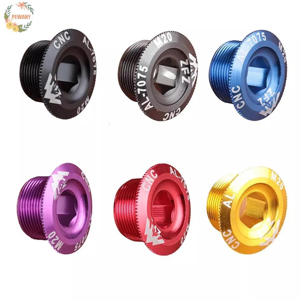 Pewany Crank Arm Fixing Bolt อุปกรณ์เสริมจักรยานที่มีสีสัน Crankset สกรูแกนสกรูชิ้นส่วนจักรยาน CNC จักรยานวงเล็บด้านล่าง Bolt