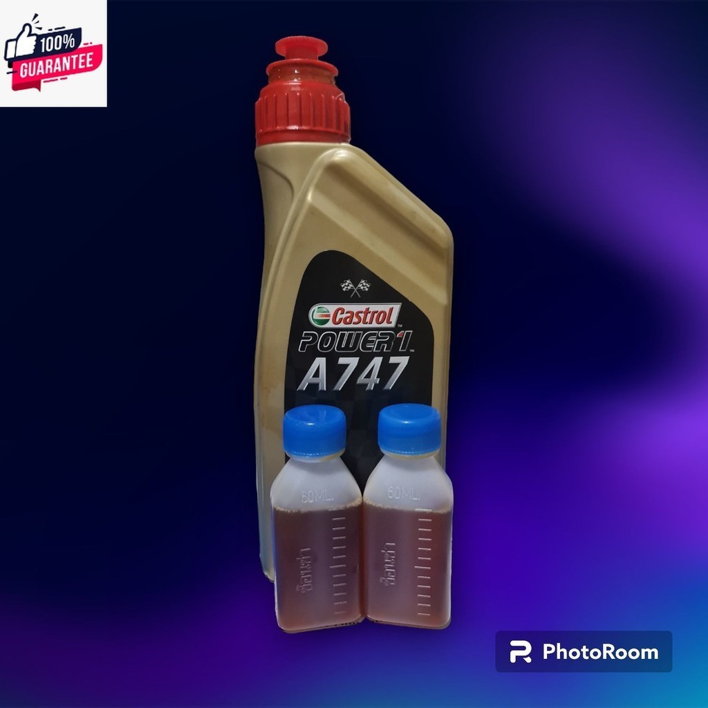 หัวเชื้อ 2T Castrol A747 60 CC. น้ำมันผสมรถแข่ง