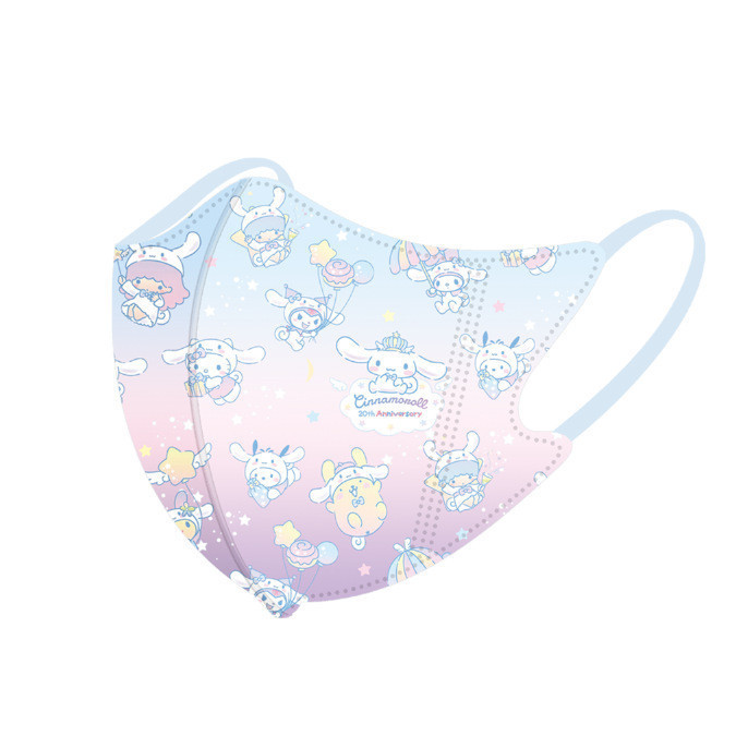 หน้ากากสามมิติเด็กน่ารัก Cinnamoroll 50 ชิ้น 3-12age หน้ากากเด็ก Yuguigou 3D บรรจุภัณฑ์อิสระหน้ากากเด็ก - รูปที่ 2