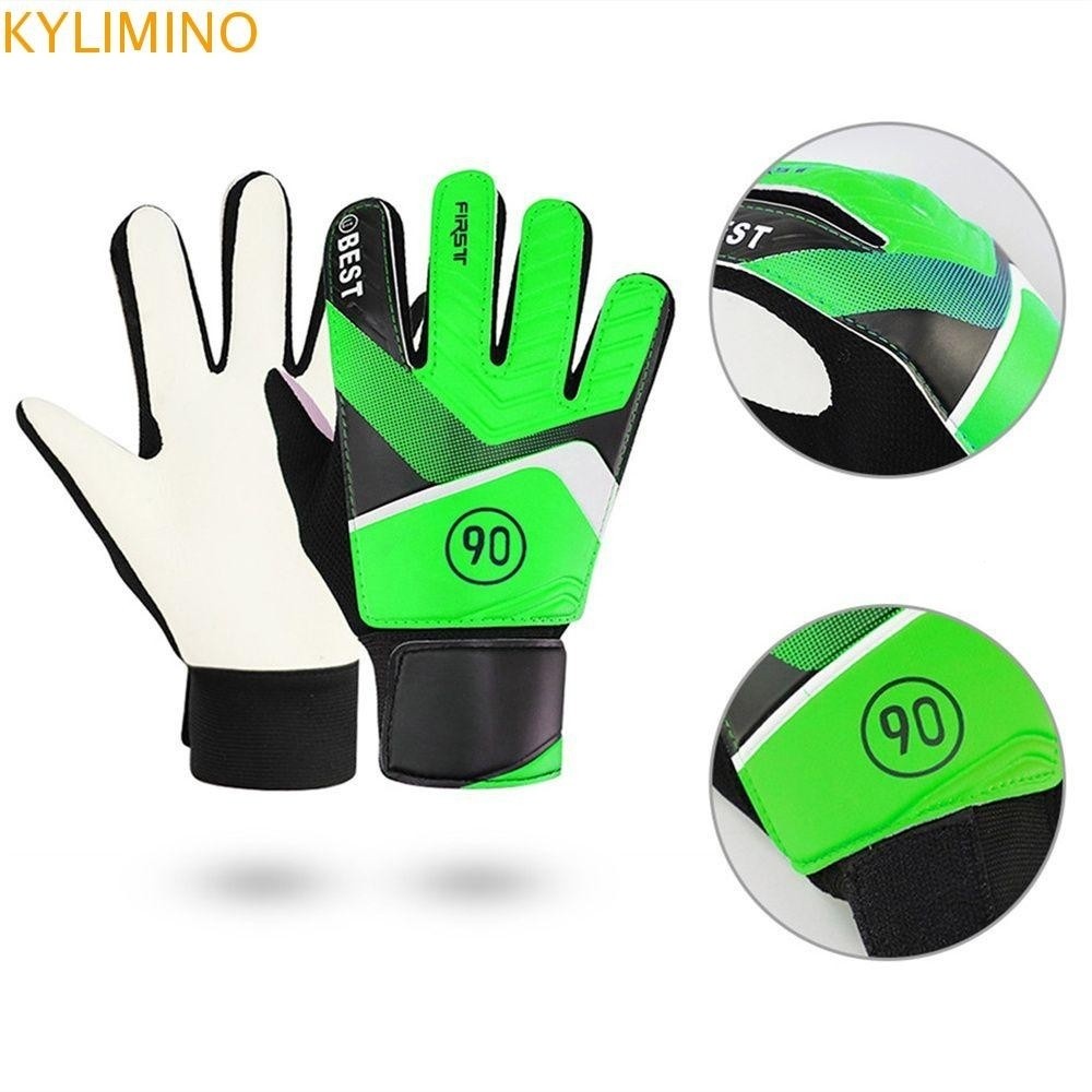 KYLIMINO ถุงมือผู้รักษาประตู U nisex 1คู่เต็มนิ้วป้องกันมือหนาเด็กฟุตบอล glvoes 1ASP