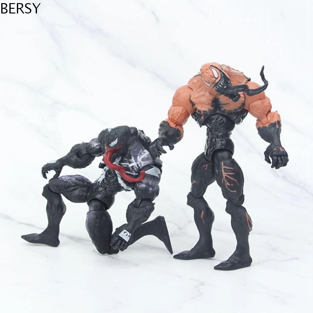 Besy Venom Action Figure, Marvel 3D Venom ของเล่น,เดสก์ท็อปตกแต่ง Movable ภาพยนตร์ฮาโลวีน Periphery Venom อะนิเมะรูปตุ๊กตา Marvel แฟน