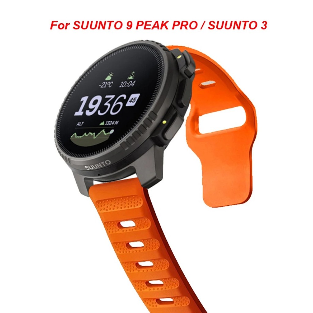 22 มม.สายนาฬิกาสําหรับ Suunto แนวตั้ง/Suunto 9 PEAK Pro/5 PEAK กีฬาซิลิโคนสําหรับ Suunto 3 5PEAK 20 มม.สายนาฬิกาทดแทน