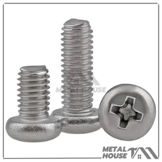 น็อต สกรู สกรูหัวจมแฉกแบบหัว P Pan Head Phillip Machine Screw มี 9 ตัวเลือก (พร้อมส่ง) คุณภาพสูง