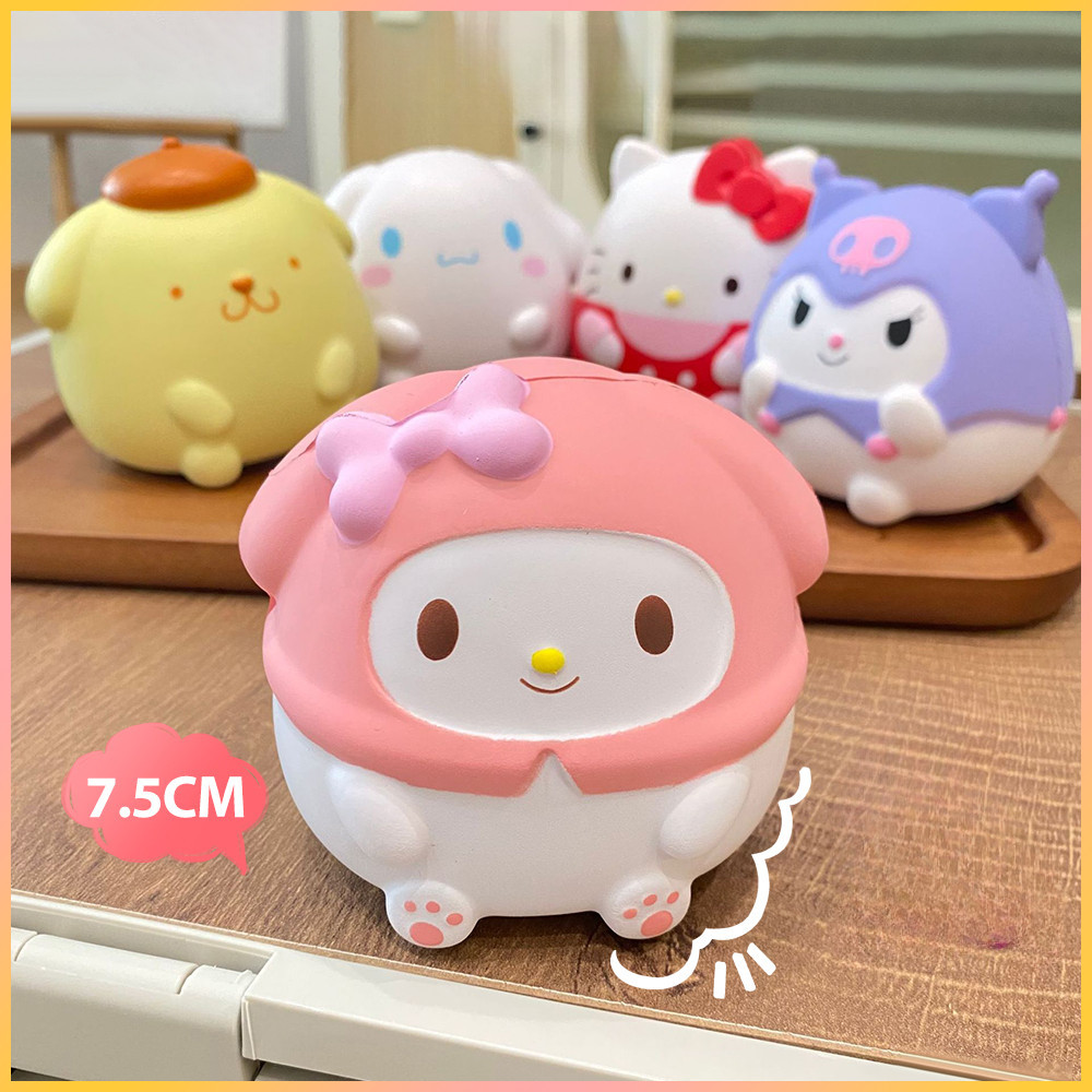 สควิสชี่ ของเล่นบีบสกุชชี่ คลายเครียด Sanrio เหมาะกับเล่นคลายเครียด สําหรับตกแต่งห้องนอน สํานักงาน