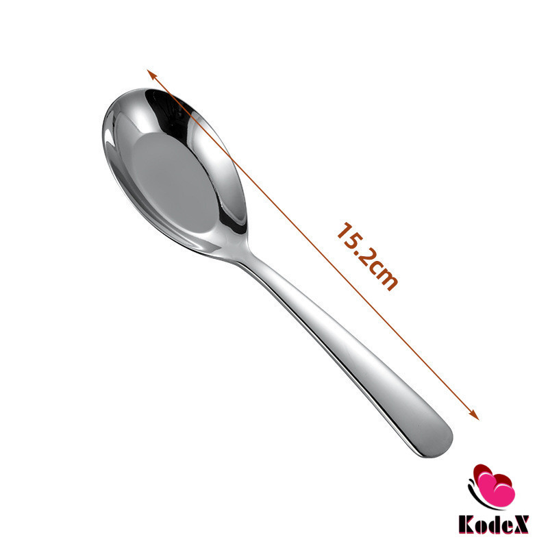 KDX ช้อนสแตนเลส ช้อนข้าว ซุป ตักโจ๊ก stainless steel spoon ราคา ถูกที่สุด ดีลบีเคเค แกลเลอรีภาพที่ 6