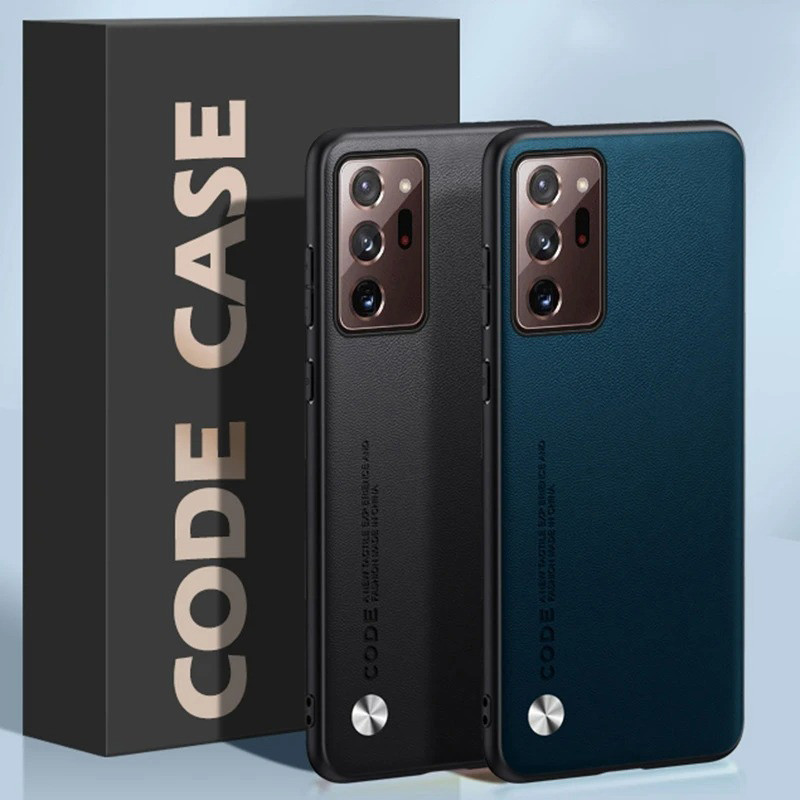 สําหรับ Samsung Galaxy Note 20 / Note 20 Ultra 5G แฟชั่นหนังเนื้อปกหลัง Soft TPU กรอบป้องกันกรณี