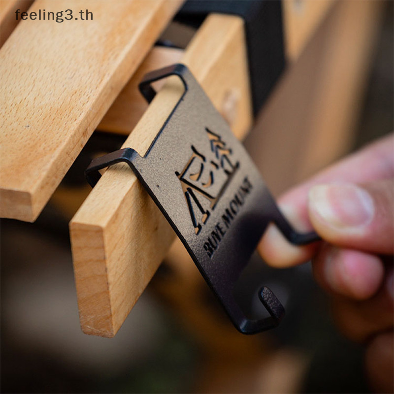 { Feeling3.th } Gas Canister Hanging Hook สําหรับ Camping Table Hanger Clip Butane Gas Accessories S