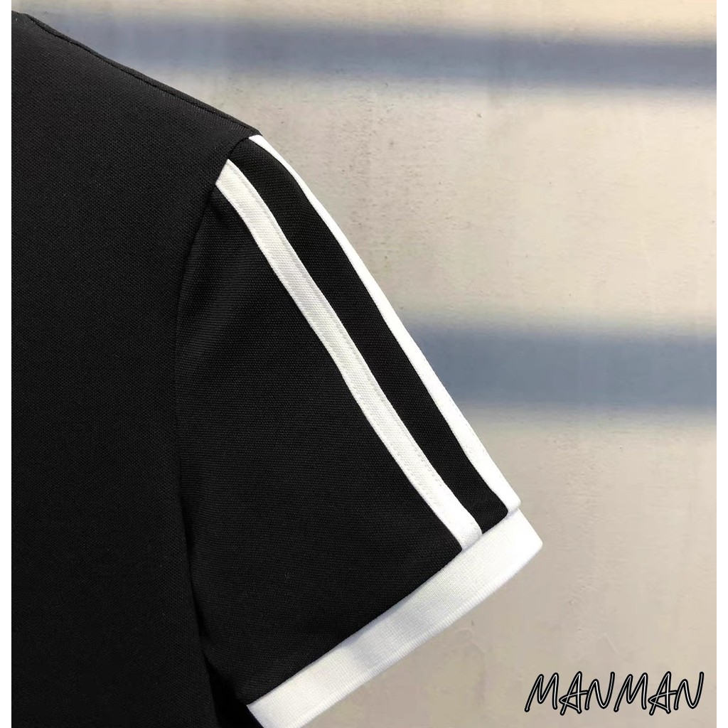 MANMAN เสื้อโปโลผู้ชาย มีลายทาง เสื้อคอปก ลำลอง แขนสั้นแบบบาง แมทช์ลุคง่าย ราคา ถูกที่สุด ดีลบีเคเค แกลเลอรีภาพที่ 7