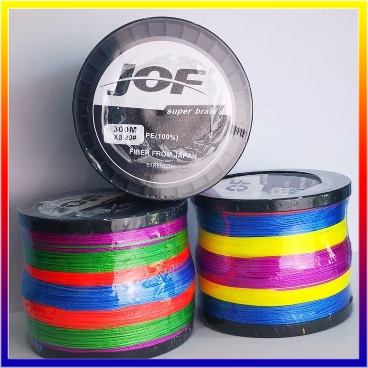 【จัดส่งจากกทม】1-2 วัน(ส่งไว ราคาส่ง) JOF X8 500M 100M สายพีอี ถัก8 ยาว300เมตร * เหนียว นุ่ม แบรนด์คุณภาพ