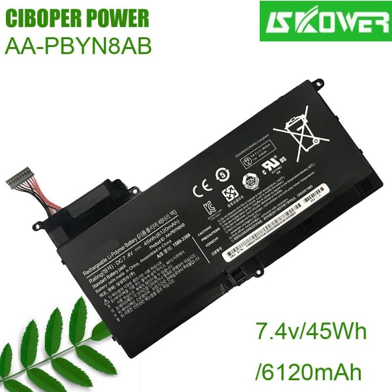 ✿แท้จริง แบตเตอรี่โน้ตบุ๊ค AA-PBYN8AB 7.4V/ 45WH AA-PLYN8AB For NP530U4B NP530U4C NP535U4C NP520U4C 