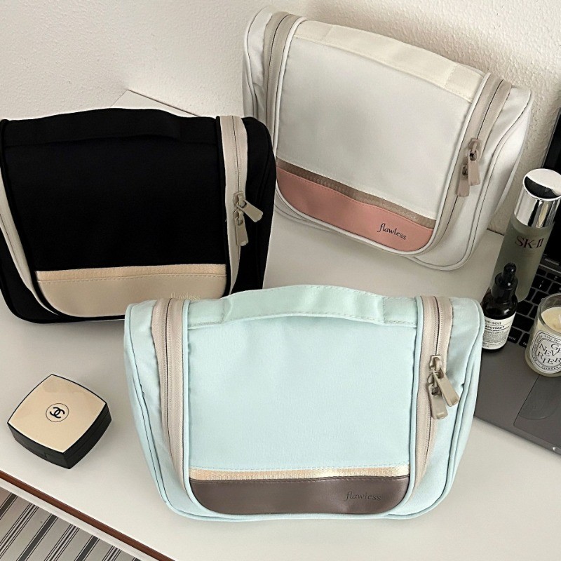 ✈️COD✈️กระเป๋าอาบน้ำ แขวนผนังได้ กระเป๋าเครื่องสําอาง กันน้ํา เดินทาง wash bag