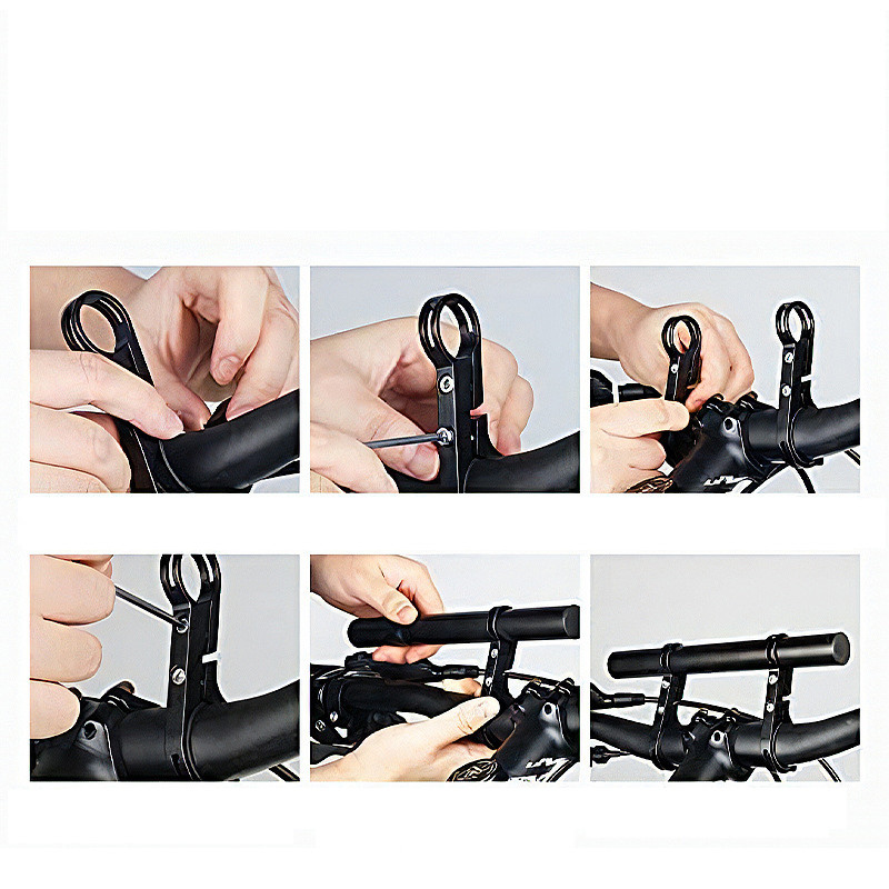 สําหรับรถจักรยาน อุปกรณ์เสริมเมาท์ต่อขยายแฮนด์บาร์ อุปกรณ์ปั่นจักรยาน - รูปที่ 5