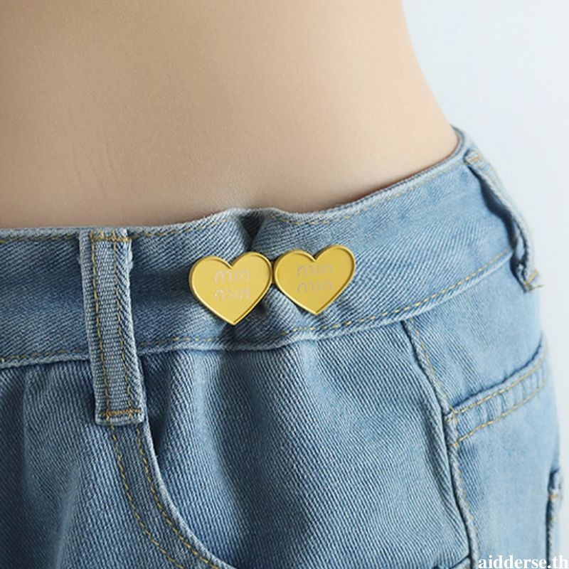 aidderse.thLetter Double Love-hearts Retract เอว Buckle ที่ถอดออกได้ Dopamine สี Retract เอว Buckle-