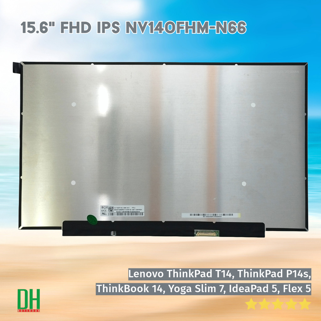 หน้าจอ LCD NV140FHM-N66 สำหรับ Lenovo ThinkPad T14, ThinkPad P14s, Yoga Slim 7, IdeaPad 5, Flex 5