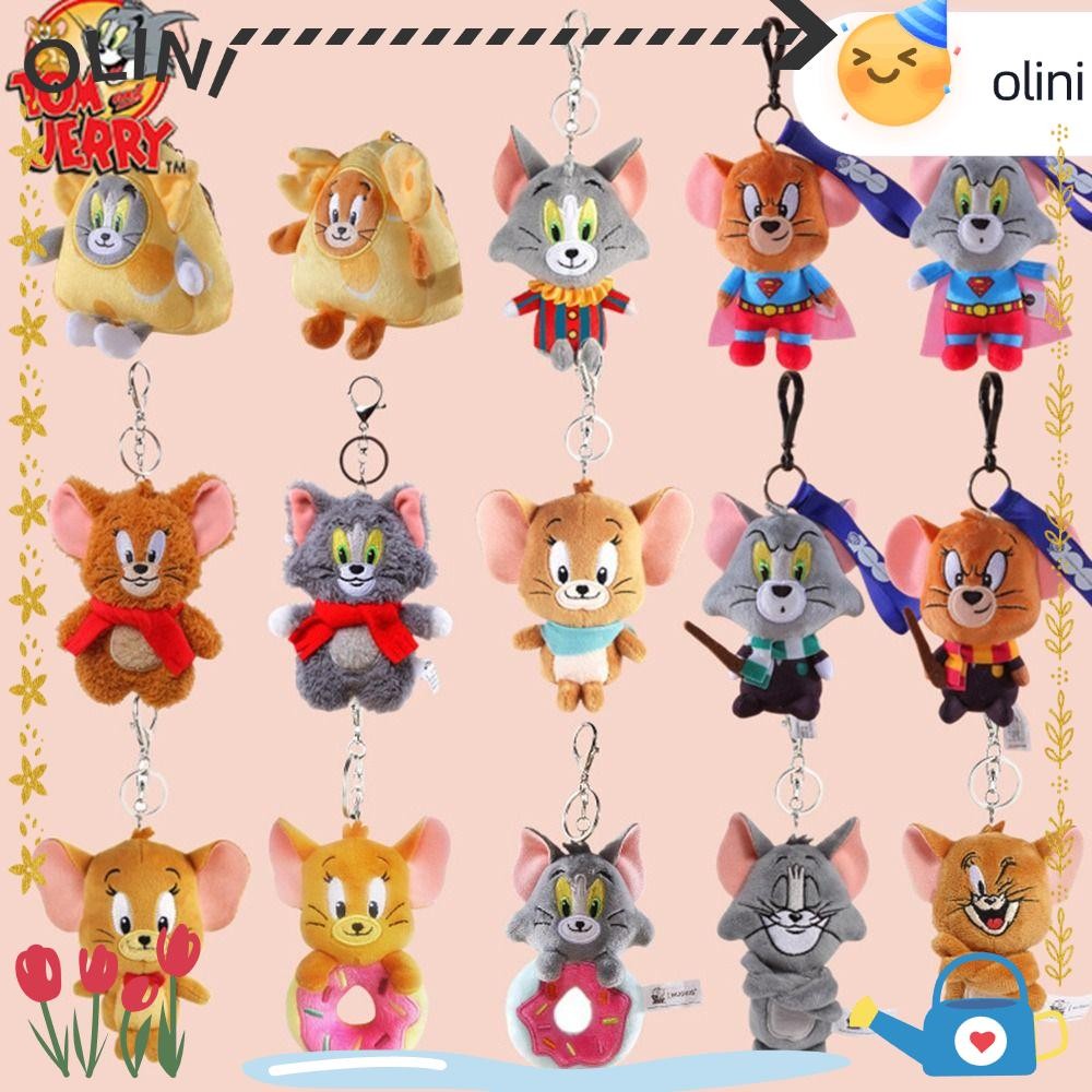 ของเล่นตุ๊กตา OLIINI, พวงกุญแจตุ๊กตาแบบนุ่มจี้,การ์ตูนตุ๊กตา Tom and Jerry