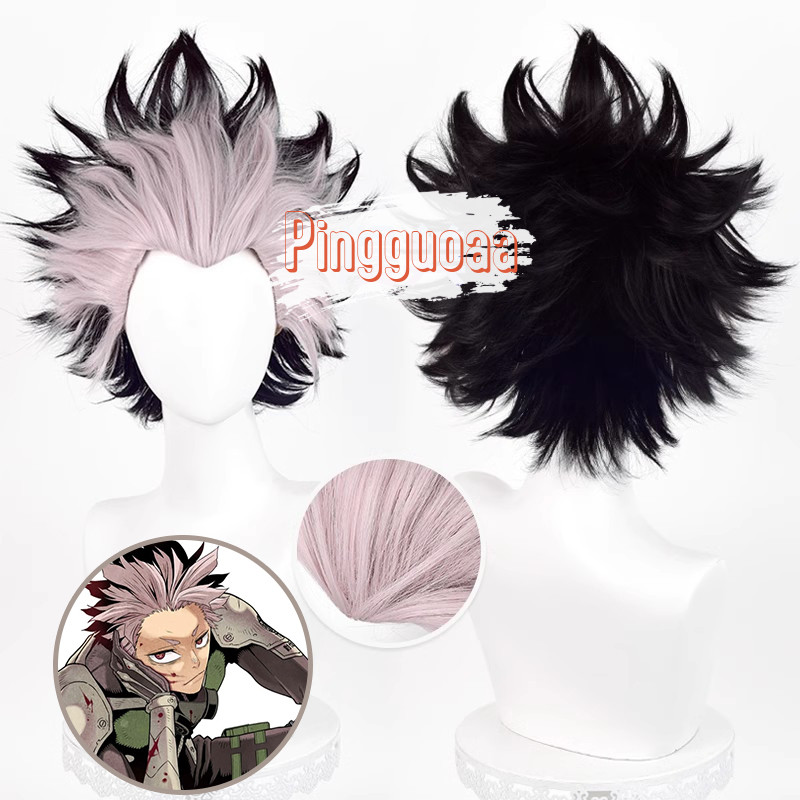 【Manmei】Kaiju No. 8 Kaiju Hachigou Cosplay Wig 30cm Long Black Heat Resistant Synthetic Hair