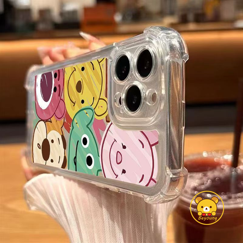การ์ตูนวินนี่เดอะพูห์เคสโทรศัพท์สําหรับhonor 200 Pro 90 X9B X8B 100 X7B X6B X5 Plus X60i X6A X9A X5 