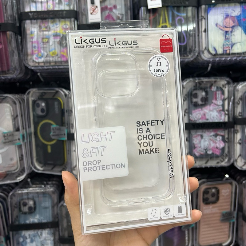 LIKGUS CASE สำหรับ ไอโฟน iPhone 16 16Pro 17 16Plus 16Promax 15/14/13/12/11 ProMax Pro Plus ไม่ดันฟิล์ม 047