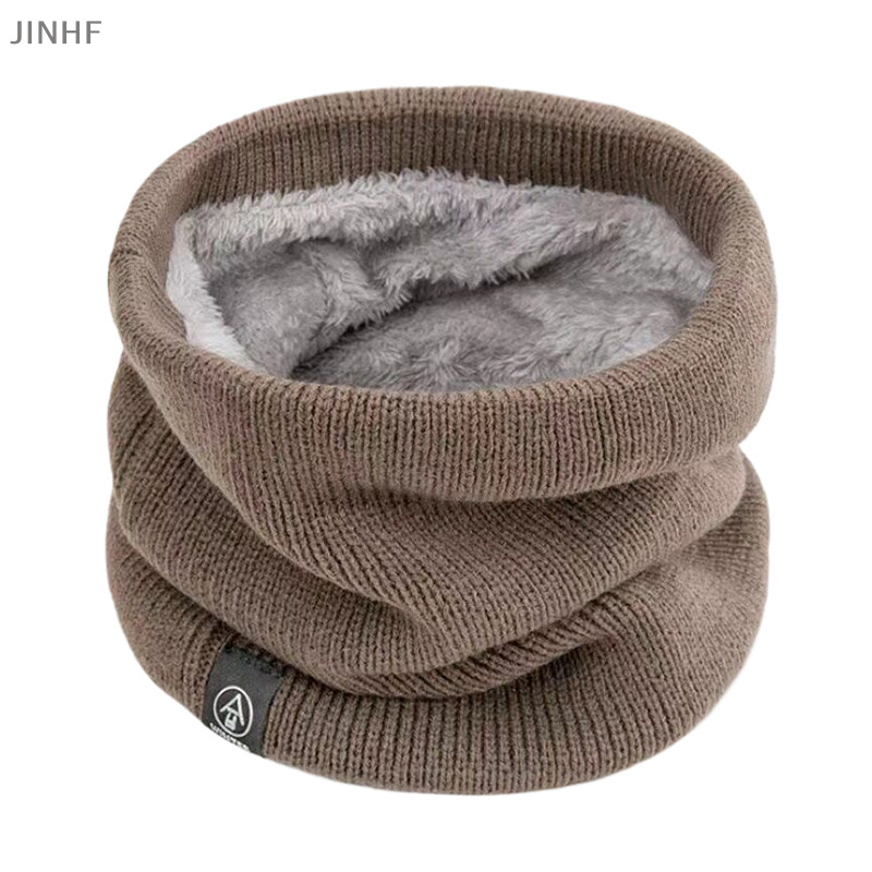 [BestBuyshop] ผ้าพันคอถักฤดูหนาวที่อบอุ่นผ้าพันคอ Snood Solid Thicken ขนสัตว์คออุ่น U Nisex ผู้ชายคอผ้าพันคอแหวนหญิงผ้าพันคอเสื้อสวมหัวใหม่สต็อก