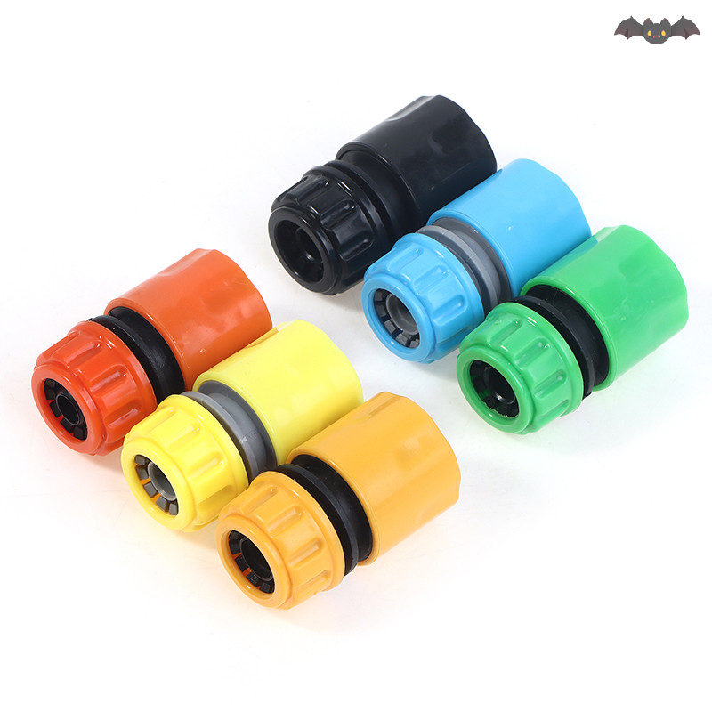 [PE] ท่อน้ํา 4 จุด Fast Connecg Joint ท่อท่อซ่อม Coupler สวนชลประทานอะแดปเตอร์ Quick Water Connector TH