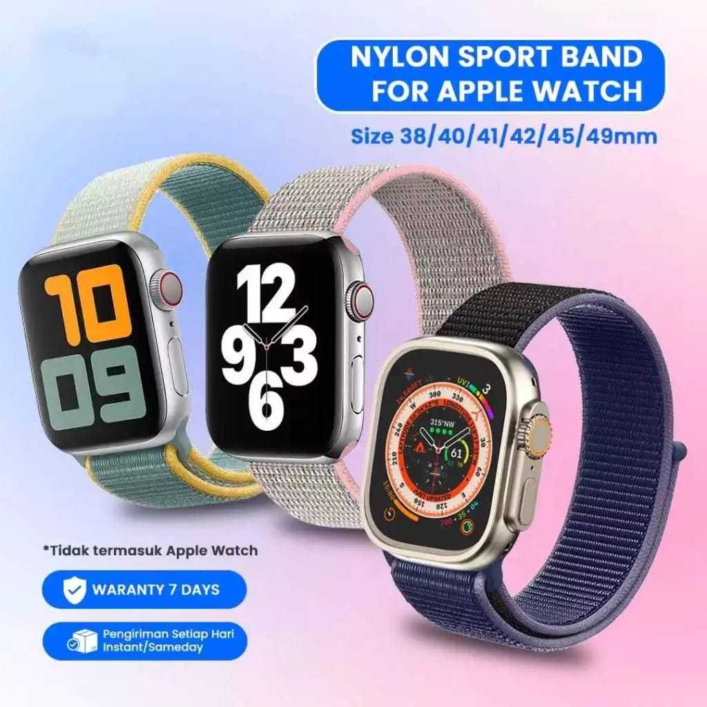 Tali SmartWatch ไนลอนทอ 8 7 6 SE 5 T55 T500 45 44 42 Ultra T800 T900