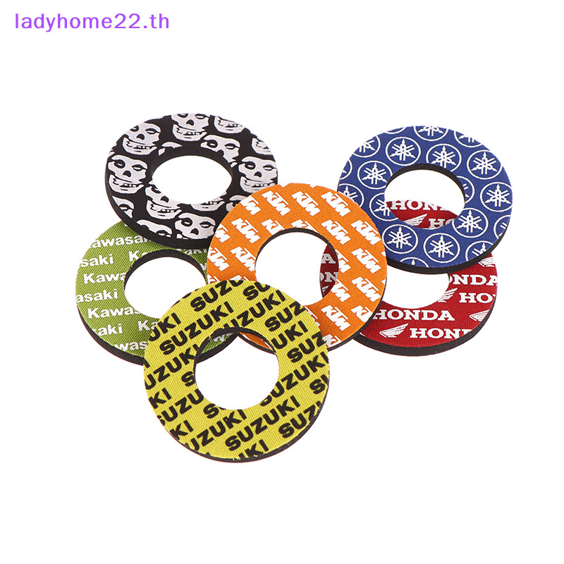 Doullady Universal รถจักรยานยนต์ Handle Grips Donut สําหรับจักรยานสกปรกจักรยาน Grips จักรยาน Motocross Enduro จักรยาน Motocross อุปกรณ์เสริม TH