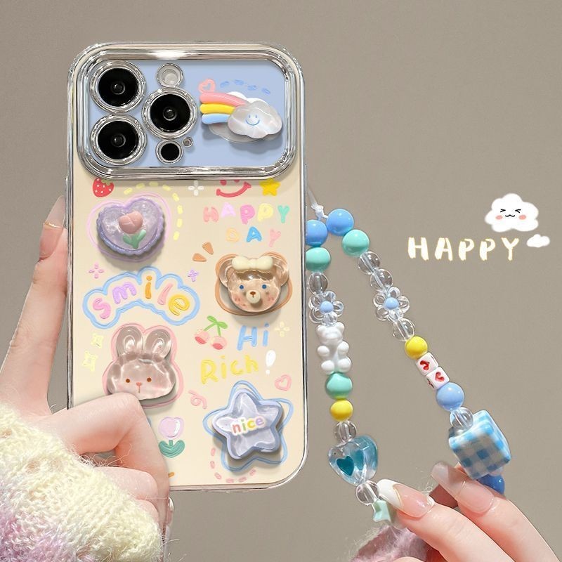 สําหรับapple 15Promaxเคสโทรศัพท์IPhone14 Rainbowโปร่งใสสัตว์13Pro Dropทน12 Electroplatedหน้าต่างขนาดใหญ่11Promaxใหม่Xs Premium 7/8 Plusซิลิโคนนุ่มกรณี