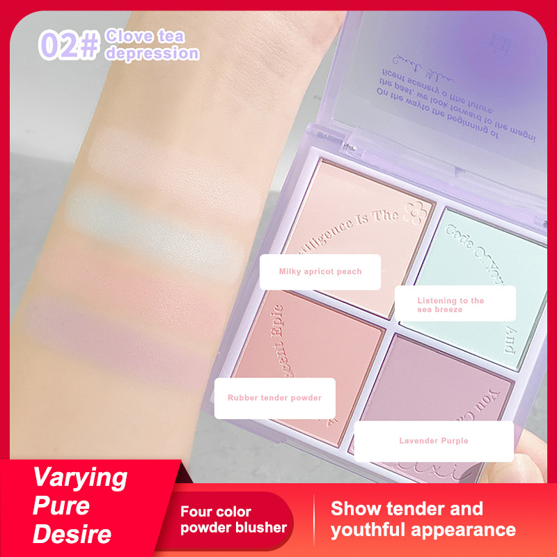 [ราคาเคลียร์] Set Cheek Makeup Tool Powder Cosmetic Cheek Powder Palette Powder Motoph.16 Cheek