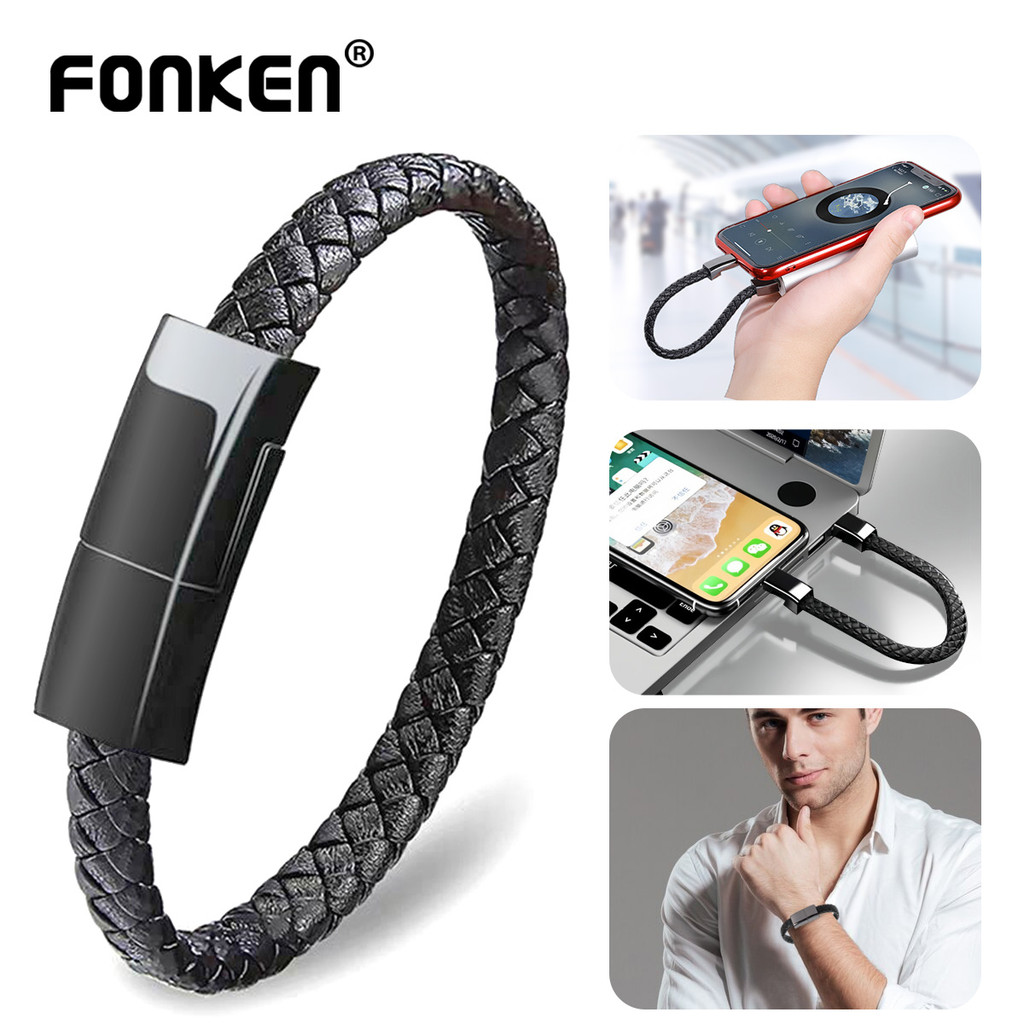 Fonken PD60W USB C ถึง Type-C/iOS สร้อยข้อมือสาย USB/Type C สายชาร์จข้อมูลสําหรับ iP 15 14 Samsung Huawei Xiaomi