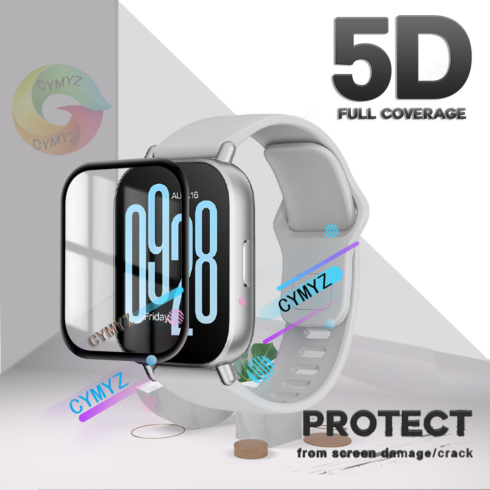 Redmi Watch 5 Active Film Full Coverฟิล์มป้องกันสําหรับRedmi Watch 5 Liteป้องกันหน้าจอ 5Dโค้งSoft screen protector Redmi Watch 5 Activeป้องกันหน้าจอ