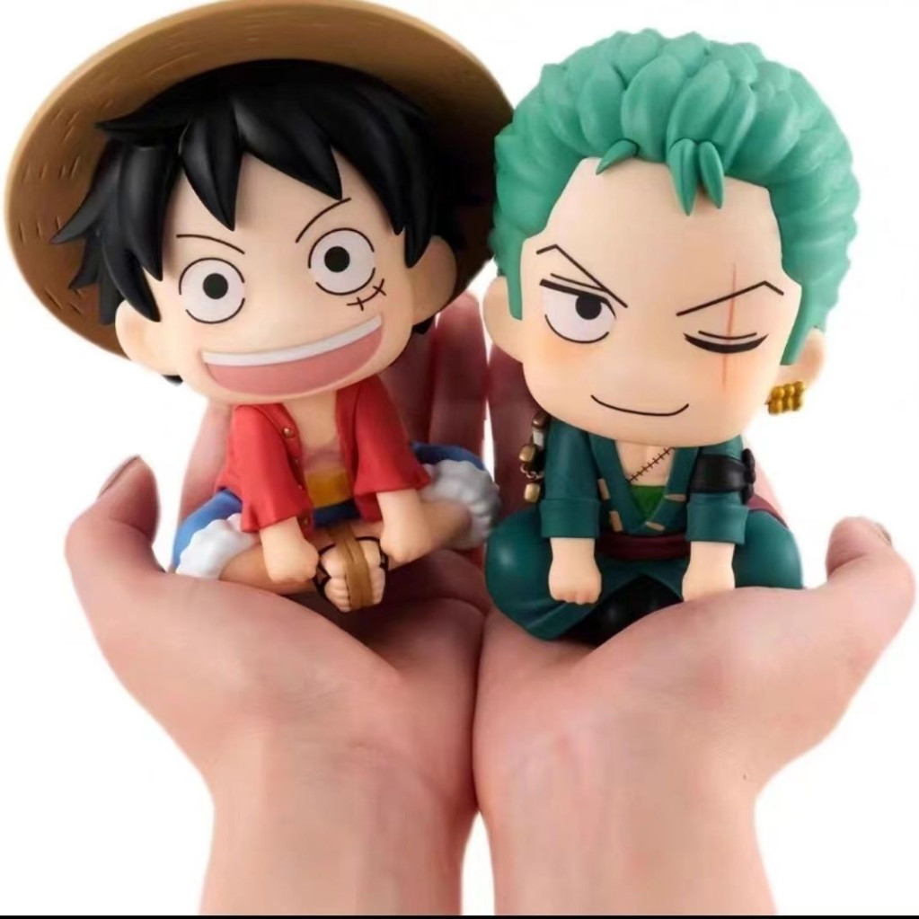 One Piece Luffy Sauronท่านั่งอะนิเมะรุ่นเดสก์ท็อปตกแต่งรถตุ๊กตาอุปกรณ์ต่อพ่วงHand-Madeของขวัญ