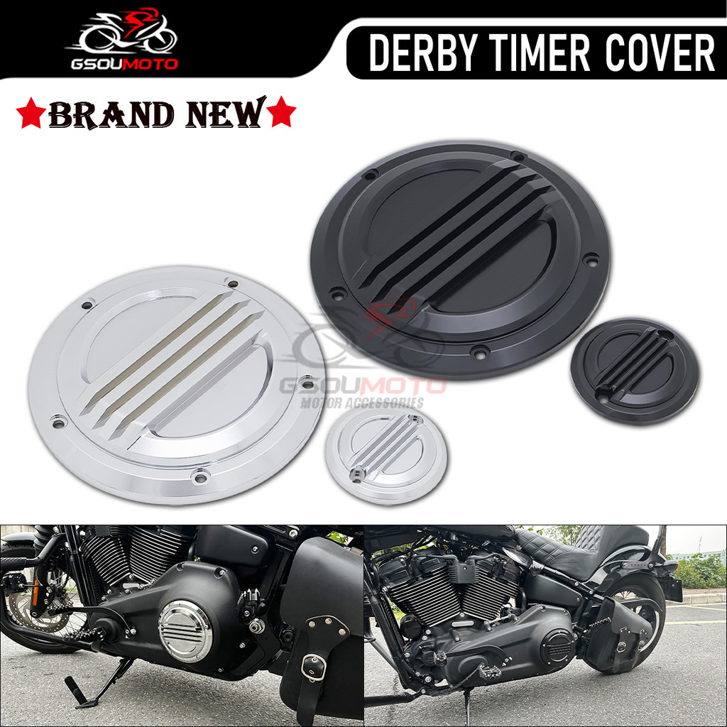 YMotorcycle Engine Derby Timer Cover Kits For 2018-up Harley Softail Street Fat Bob Breakout FXBR FX