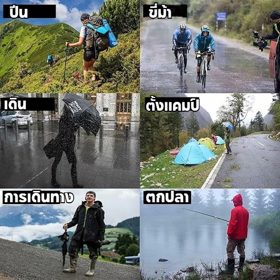 กันฝนไม่มีทนพับผู้ใหญ่เสื้อEVAฝนรั่วหนัและแฟชั่นเสื้อเก็บง่าย thumbnail 3