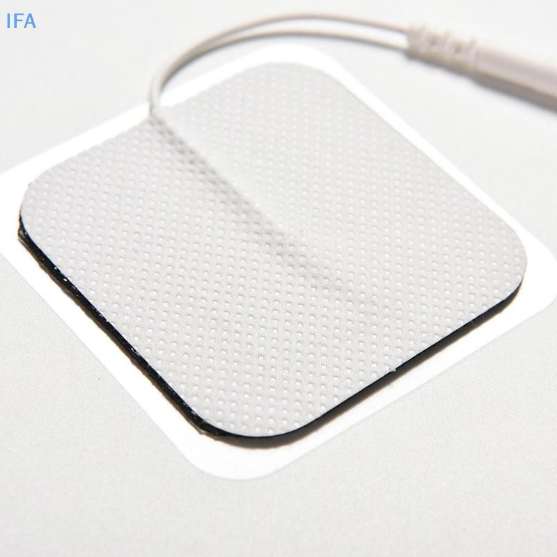 IFA 10pcs Tens Massager Electrode Pads Reusable Self กาวแผ่นสําหรับ Tens เครื่องดี