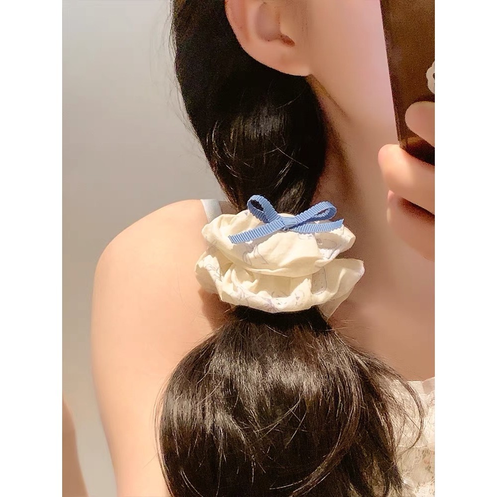 Jojo COCO กระต่ายใหญ่เกาหลีพิมพ์ผมหางม้า Tie ยางรัดผมยาง - รูปที่ 2