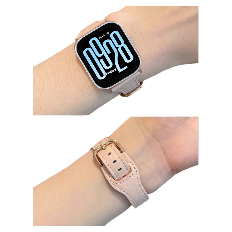สายนาฬิกาหนังแบบบางสําหรับ Xiaomi Redmi Watch 5 Active Smart Watch Replacement Strap สายรัดข้อมือ Redmi Watch 5 Lite