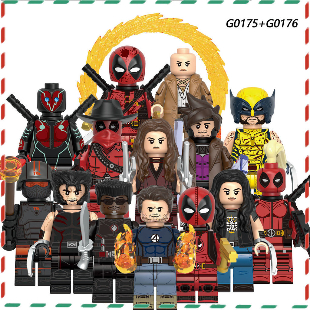 ซีรีส์ภาพยนตร์ ของเล่นปริศนาบล็อกตัวต่อ Deadpool ประกอบของเล่นมินิฟิกเกอร์อนุภาคขนาดเล็ก