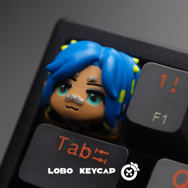 keycaps keycap ไทย Valorant ~ ปุ่มกดศิลปะเรซิ่นการออกแบบบุคลิกภาพนีออน