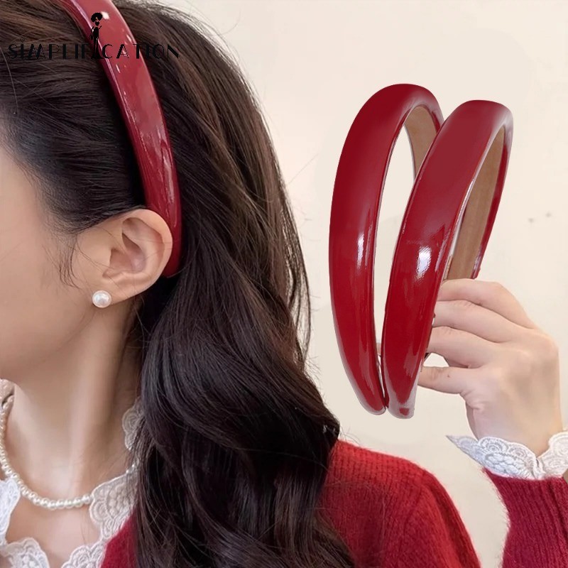ห่วงผมอารมณ์แฟชั่น-หญิงดีคลิเอทหนังฟองน้ํา HeadHoop Headdress