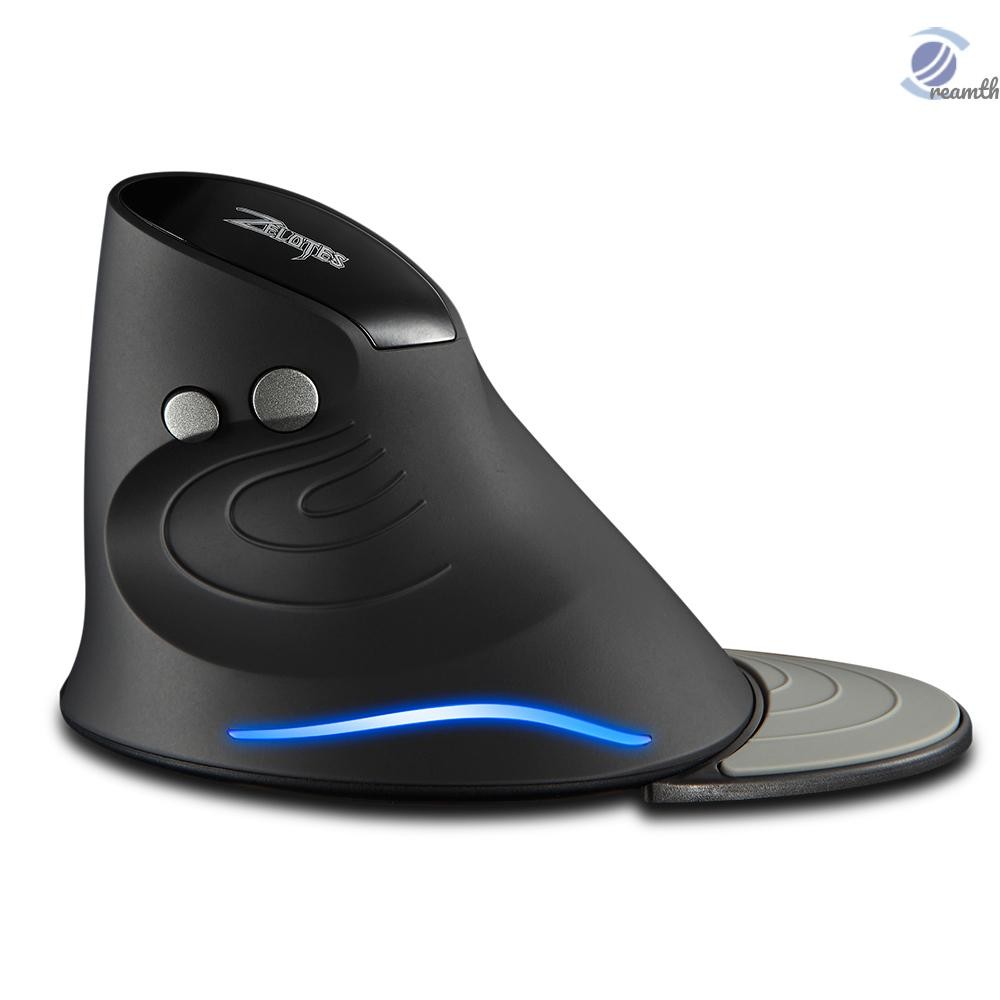 [MCDM]ZELOTES F-17 เมาส์แนวตั้ง เมาส์สําหรับเล่นเกมไร้สาย 2.4GHz 6 คีย์เมาส์ออปติคัลตามหลักสรีรศาสตร์พร้อม 3 ความเร็วการเคลื่อนไหวที่ปรับได้สําหรับแล็ปท็อปพีซี