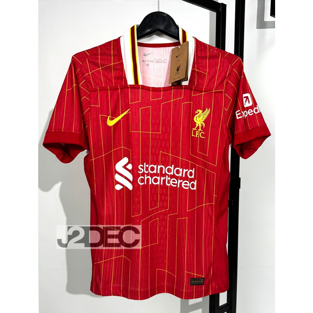 ใหม่ล่าสุด!!! เสื้อฟุตบอล ลิเวอร์พลู Home เหย้า (PLAYER) เกรดนักเตะ 2024/25 พรีเมียร์ลีก ชื่อนักเตะ+พร้อมเบอร์ใหม่ล่าสุด